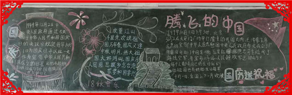 项城中专十月份黑板报报道